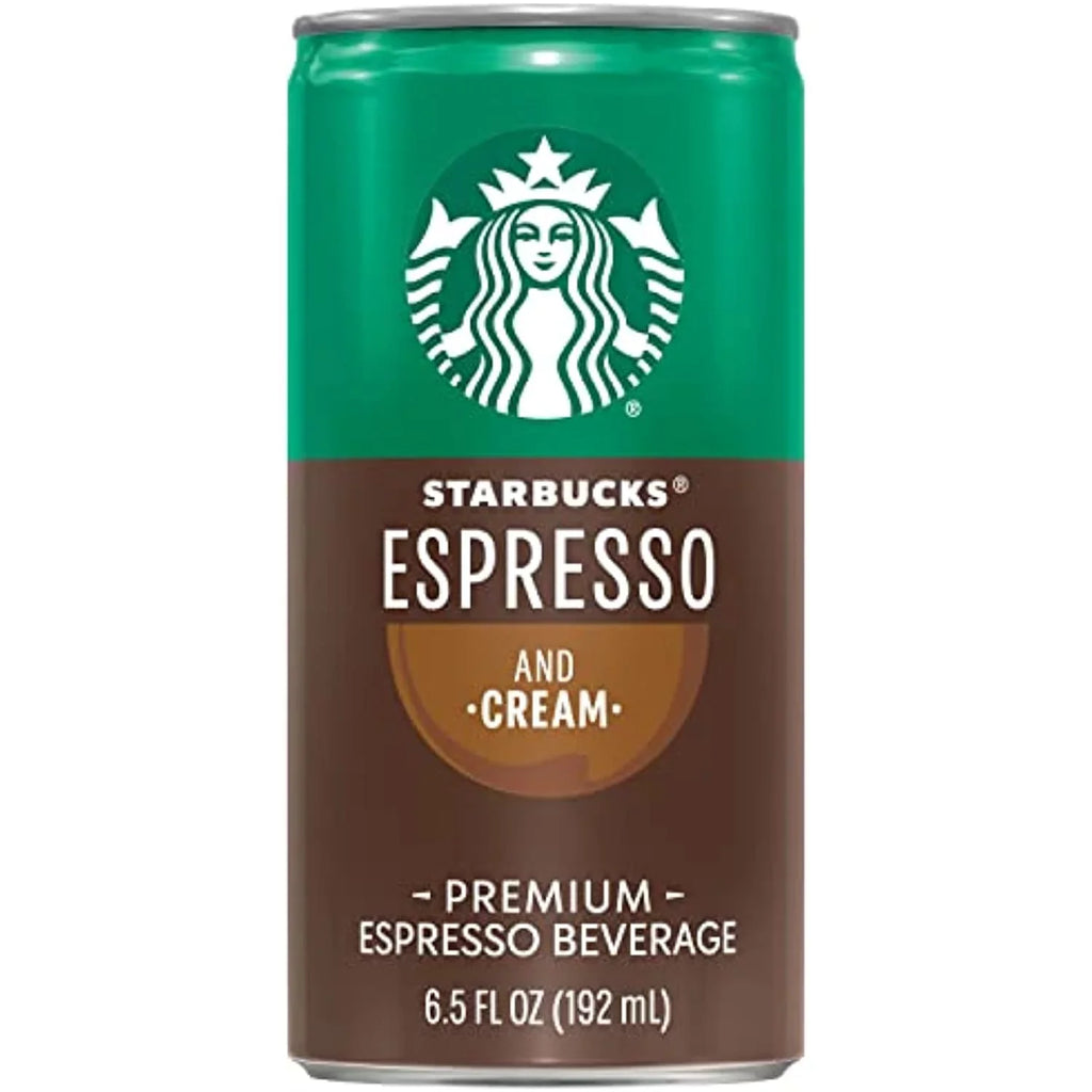 Starbucks Ready To Drink Coffee, Espresso & Cream, 6.5Oz Cans (12 Pack) (Packaging May Vary)
