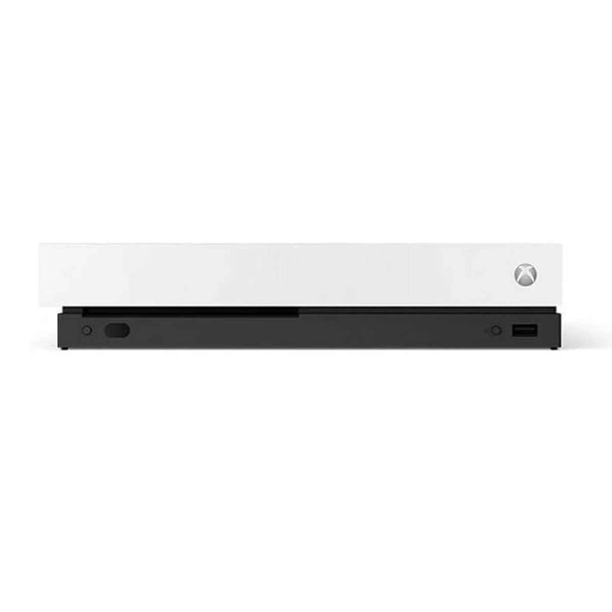 Microsoft Xbox One X 1TB, 4K Ultra HD White with BOLT AXTION Cleaning Kit Headset Bundle Like New