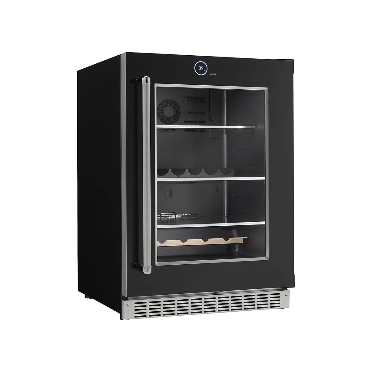 Danbys 5 cu. ft. Silhouette Series Built in Beverage Center with Left Hinge Door - Black