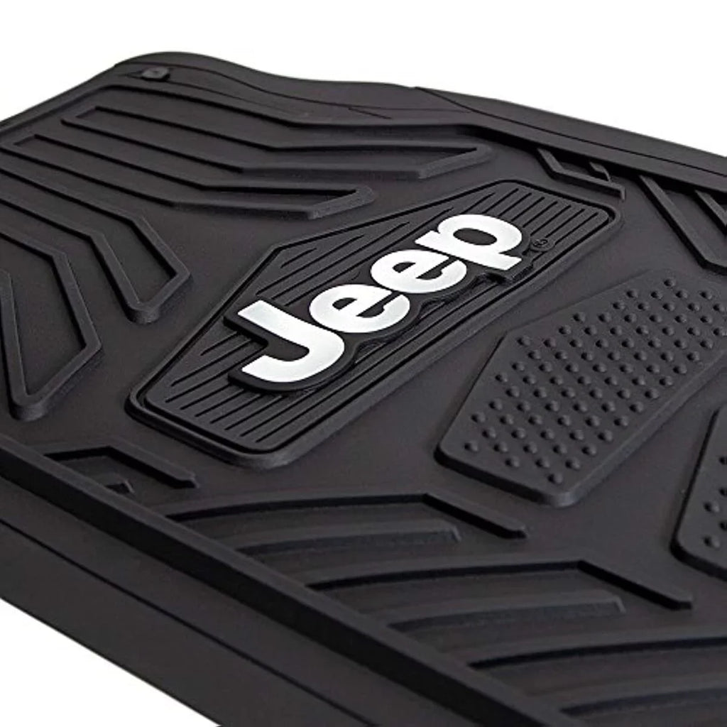 Plasticolor P23-001668R01 Jeep Rubber Floor Mat, Black