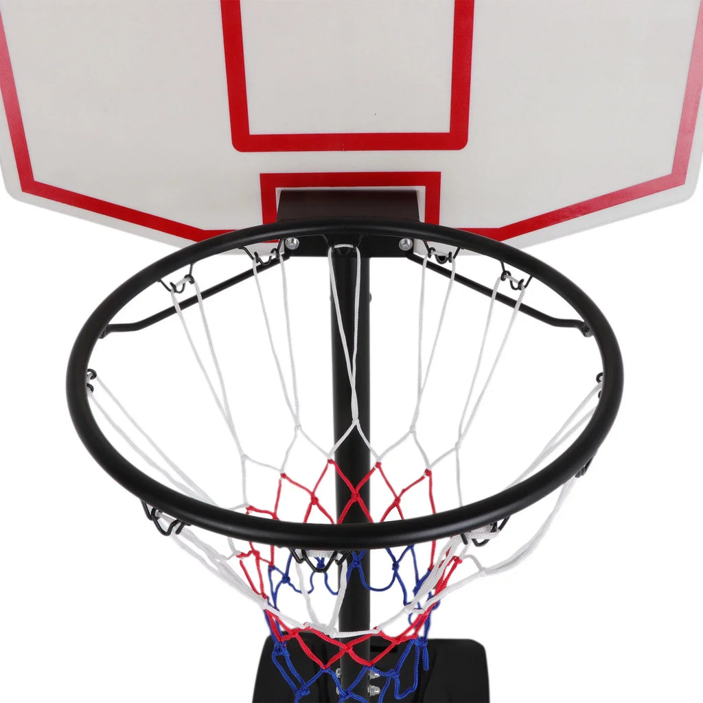 ZENY Portable Height Adjustable 4 -7 FT Basketball Hoop Basketball Stand W/ Wheels Black