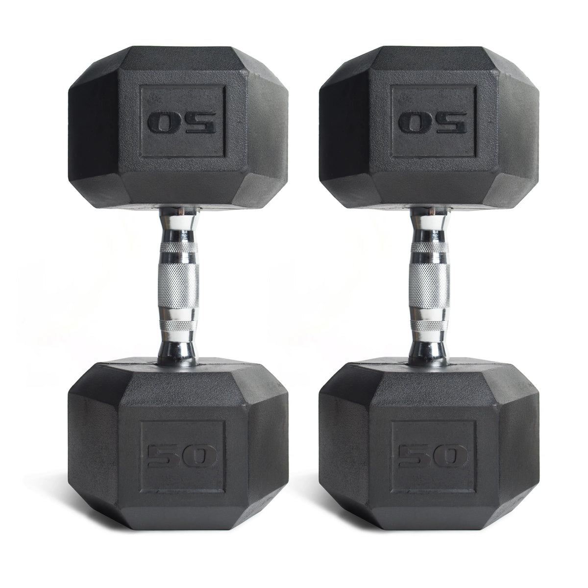 50lb Coated Dumbbell, Pair