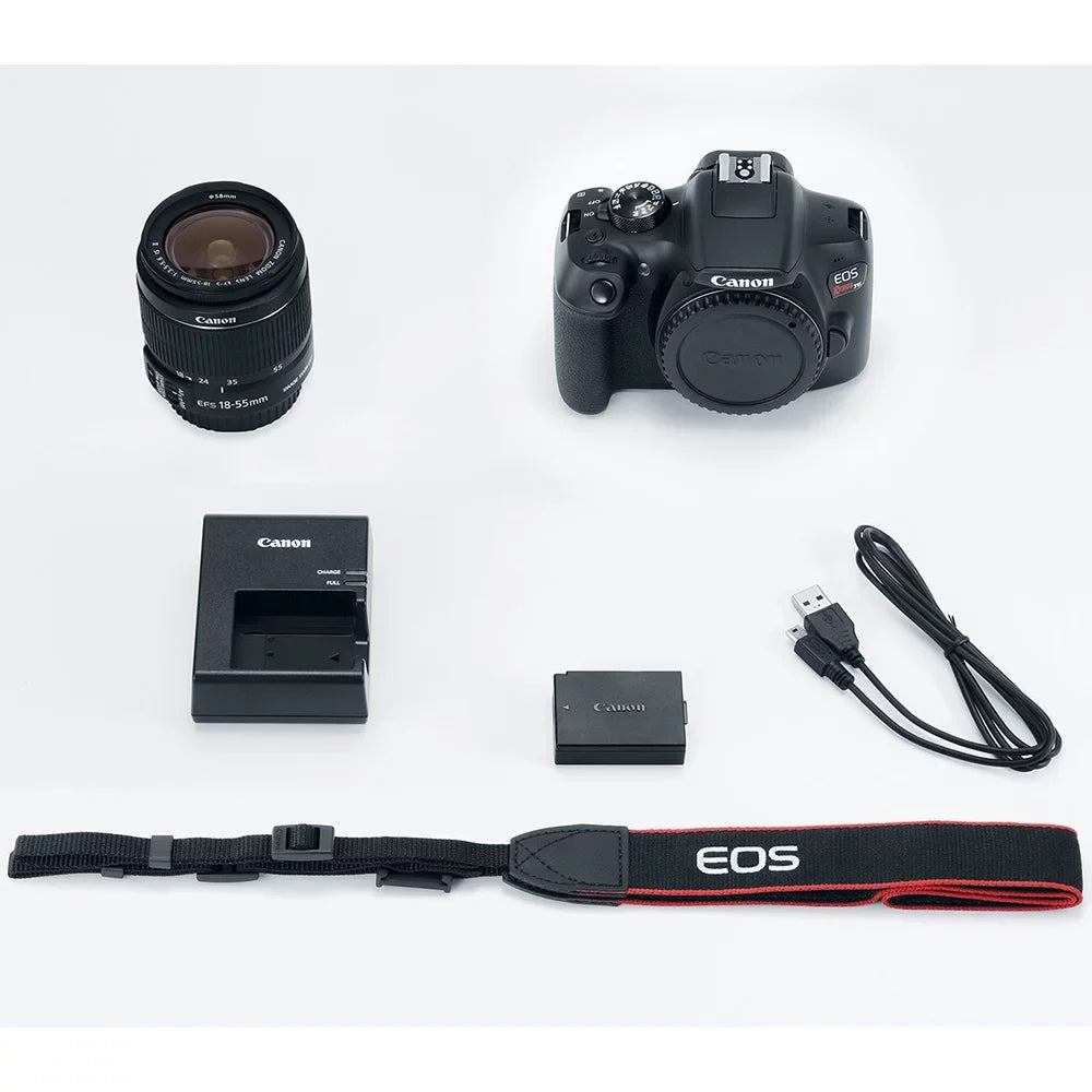 Canon EOS Rebel T6/2000D DSLR Camera with 18-55mm and 55-250mm Lenses Kit