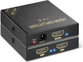 HDMI Splitter 1 in 2 Out - 4K HDR, HDCP Byp, Dolby Atmos - Compatible with Gaming Consoles, PS5, PS4, Nintendo