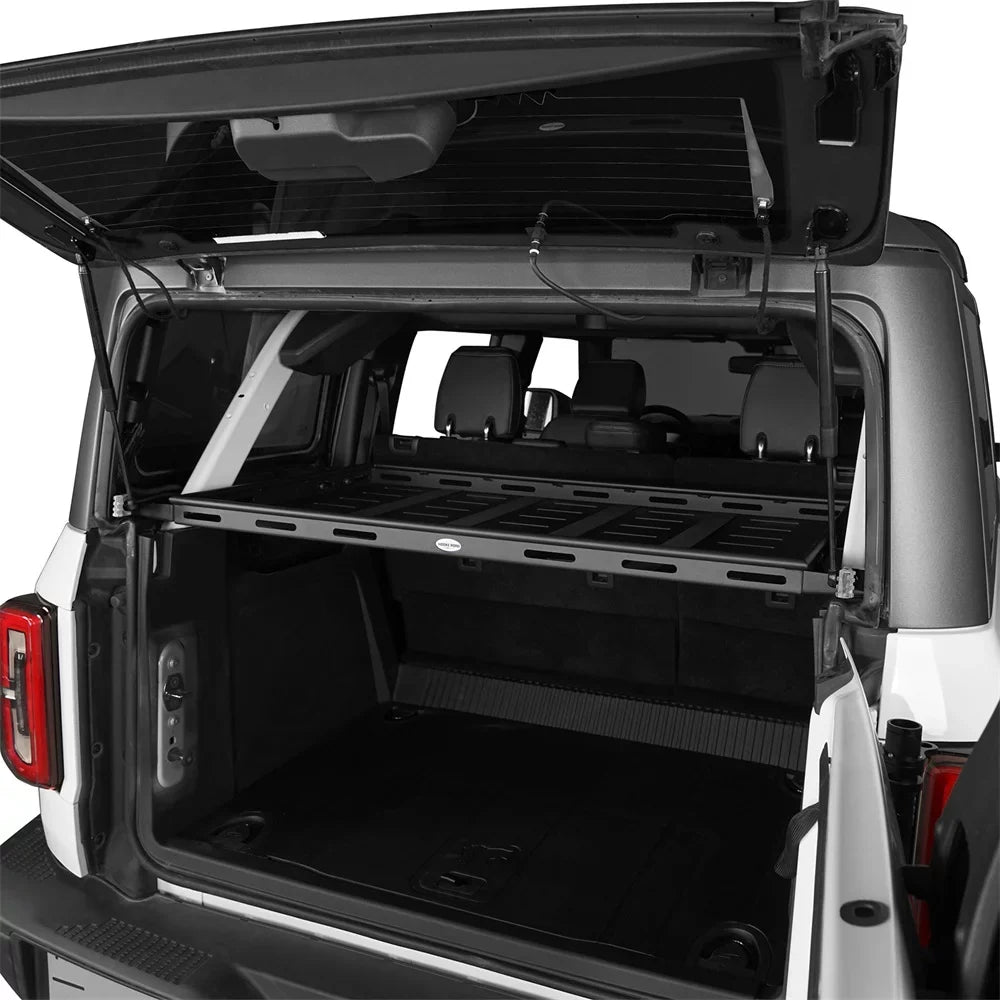 Hooke Road Rear Cargo Rack Storage Basket for 2021 2022 2023 Ford Bronco 4 Door Hardtops