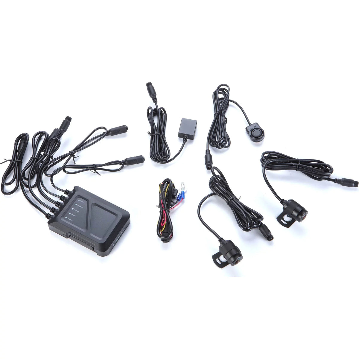 Kenwood STZ-RF200WD Motorsports HD Dash Cam with GPS and Rear-View Camera with a Kenwood STZ-RFCC500 16ft (5m) Extensional Cable