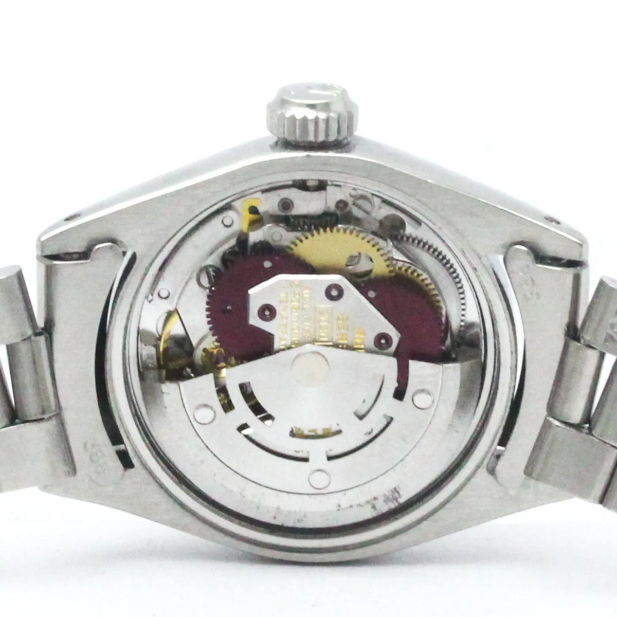 Pre-Owned Vintage ROLEX Oyster Perpetual 6719 White Gold Steel Ladies Watch BF565449 (Fair)