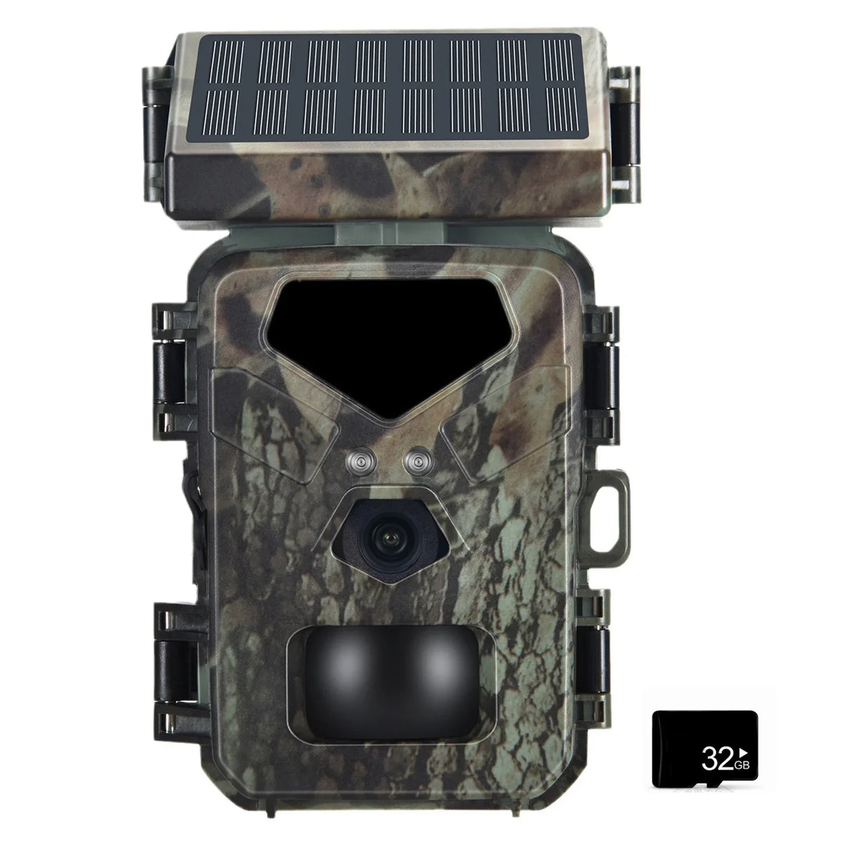 TOMSHOO Trail Camera Solar Powered 20MP 1080P Game Camera 0.3s Trigger Time Hunting Cam with Night Vision Motion Activated IP65 Waterproof Loop Recording for Wildlife