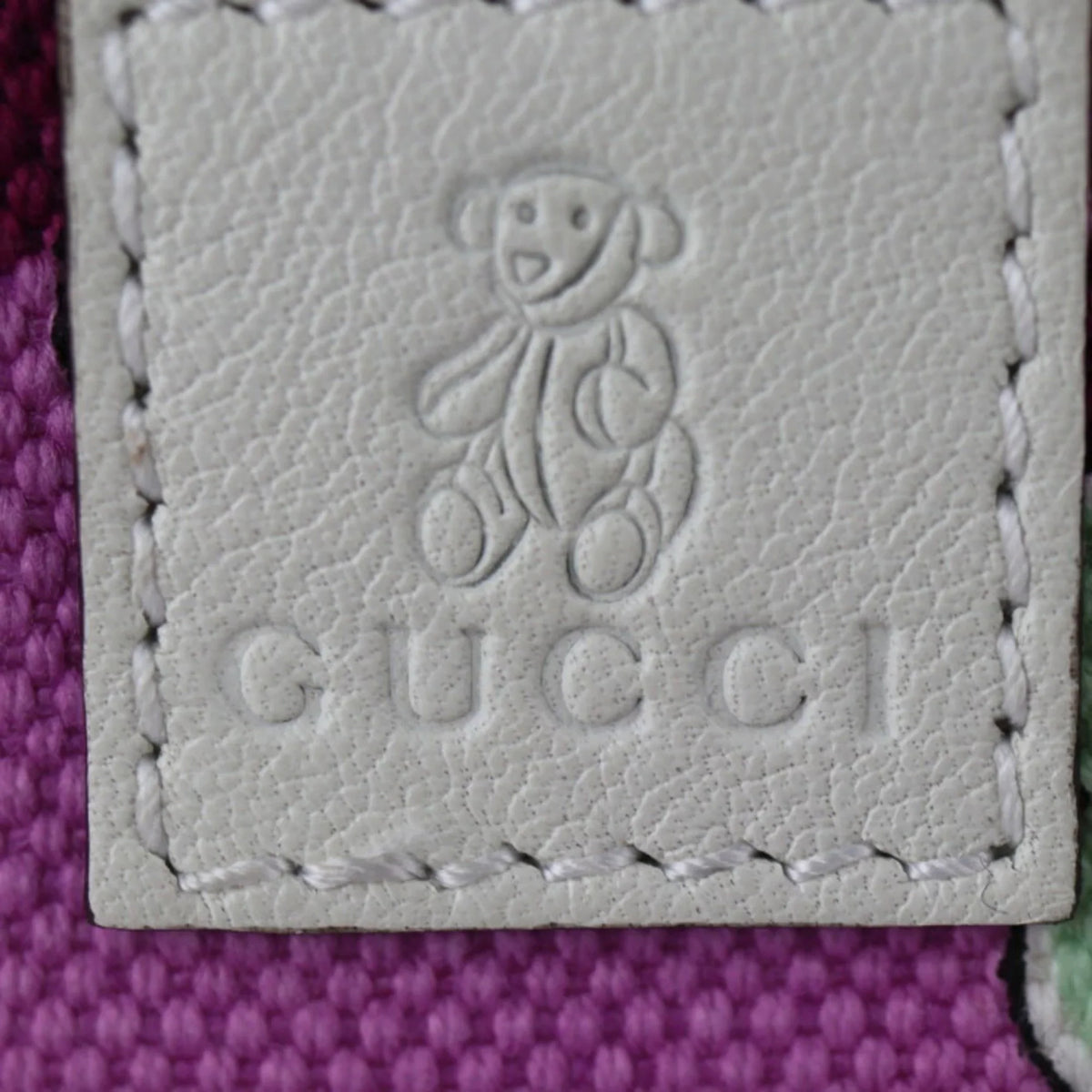 Pre-Owned GUCCI Gucci Baby Heart Tote Bag Children's Handbag 284721 Canvas Leather Pink Series Multicolor (Good)