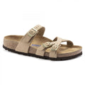 Birkenstock Women's Franca Soft Footbed Sandcastle Nubuck - Narrow - 1022973 SANDCSTLE