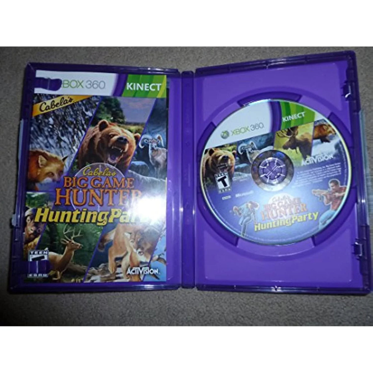 Cabelas Big Game Hunter: Hunting Party Xbox 360 Video Game Kinect Game Only