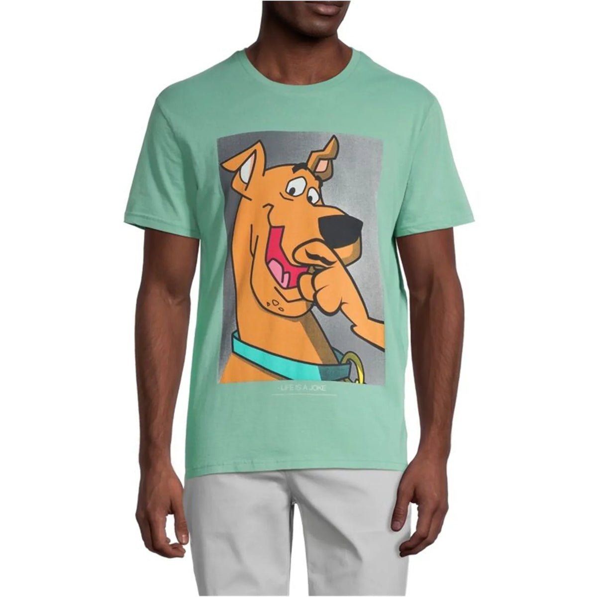 Elevenparis Mens Scooby Doo Graphic T-Shirt, Green, Small