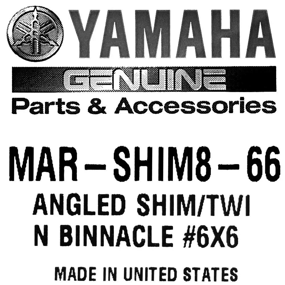 Yamaha Boat Twin Binnacle Shim MAR-SHIM8-66 | Angled 7 1/4 x 5 1/8 Inch