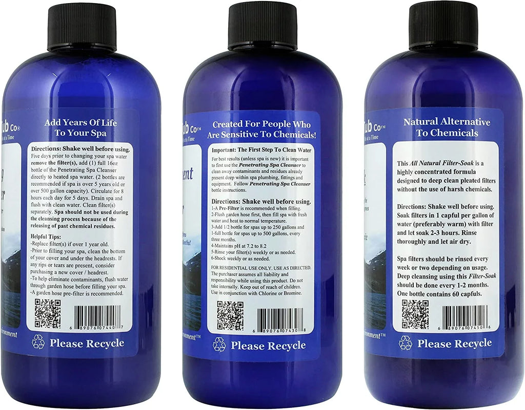 The Natural Hot Tub Company all natural start up kit spa treatment it's t