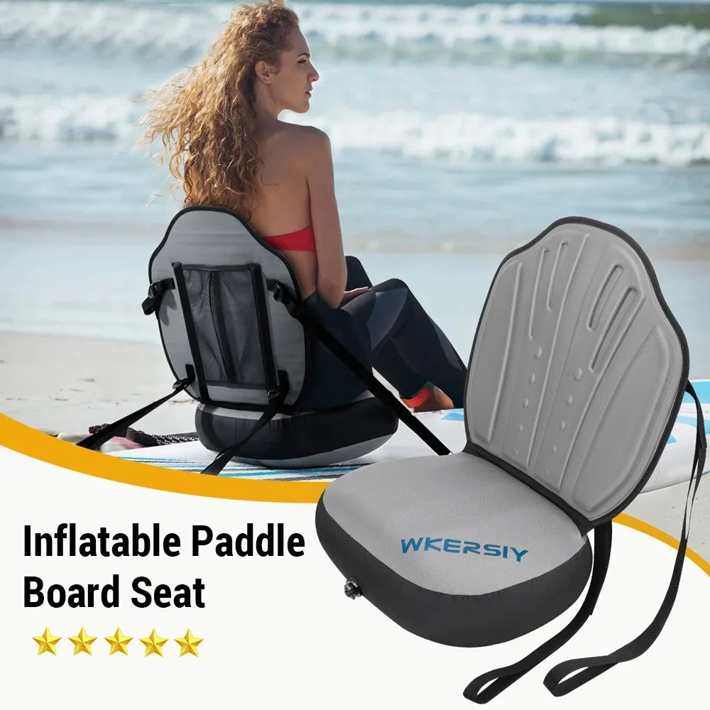 Dadypet Air-filled Paddle Board Seat - Detachable and Adjustable for Kayaking