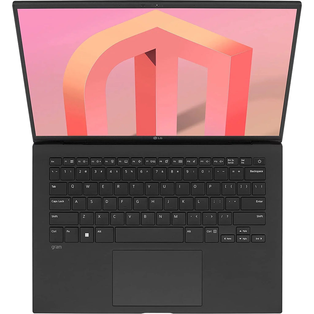 LG Gram 14Z90Q 14" Lightweight Laptop, Intel i7-1260P, 16GB RAM/512GB SSD, Black 14 in