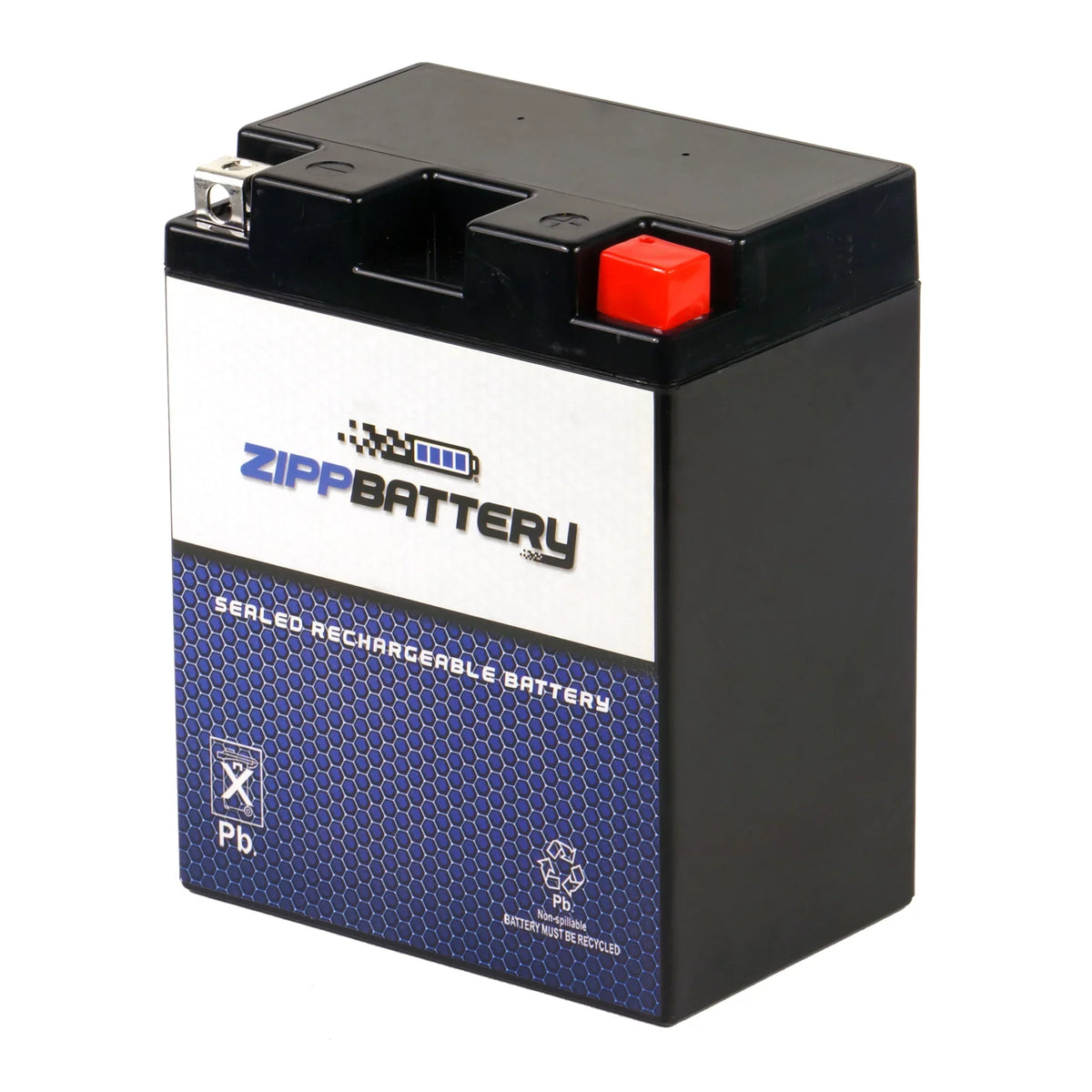 Zipp Battery YTX14AHL-BS (14AHL-BS 12 Volt,12 Ah, 210 CCA) Motorcycle Battery for Cagiva 350cc T4 E Elefant W12 2000