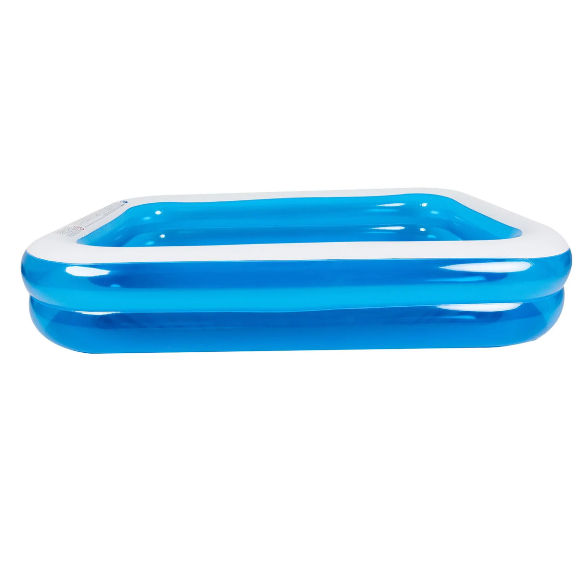 8.5' Blue and White Inflated Rectangular Swimming Pool