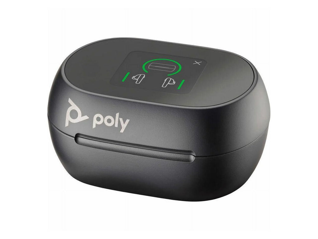 Poly Voyager Free 60+ UC Earset - Stereo - True Wireless - Bluetooth - 98.4 ft - 20 Hz - 20 kHz - Earbud - Binaural - In-ear - Carbon Black