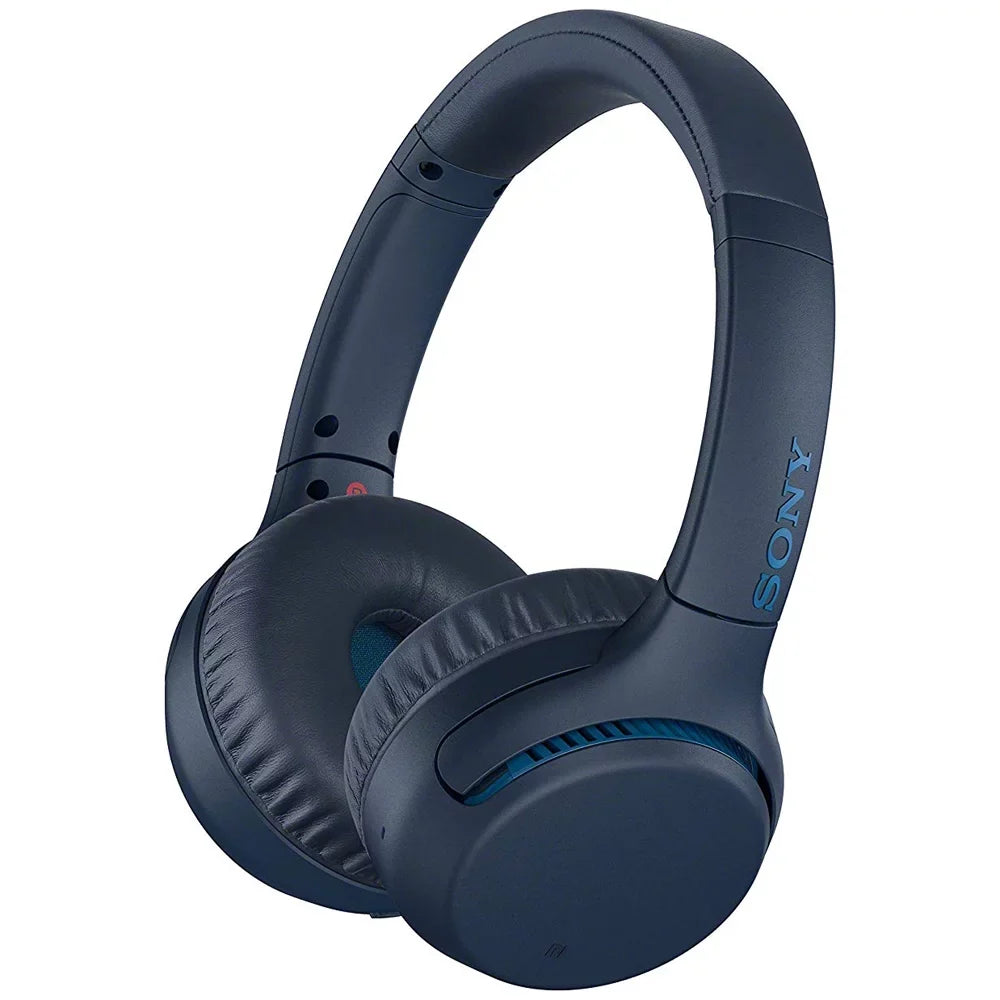 Sony WH-XB700 EXTRA BASS Wireless Headphones - Blue with Deco Gear Audio Bundle