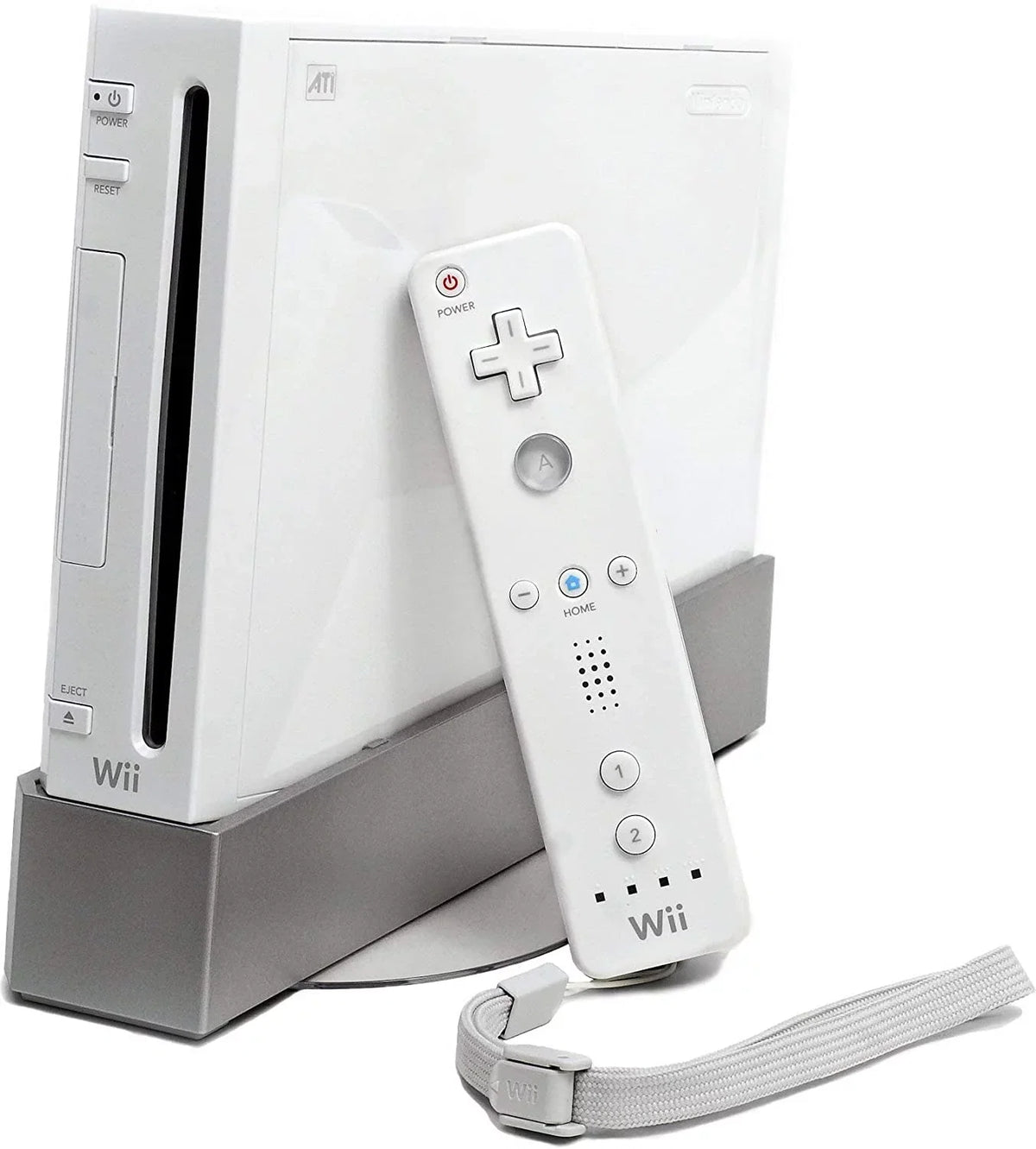 Nintendo Wii White Gaming Console + HDMI Cable Cleaning Kit BOLT AXTION Bundle Like New