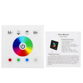 Ftory LED Touch Panel Controller - Wall Mounted Colorful RGBW LED Touch Panel Controller Dimmer Switch for LED Strip Light(white)