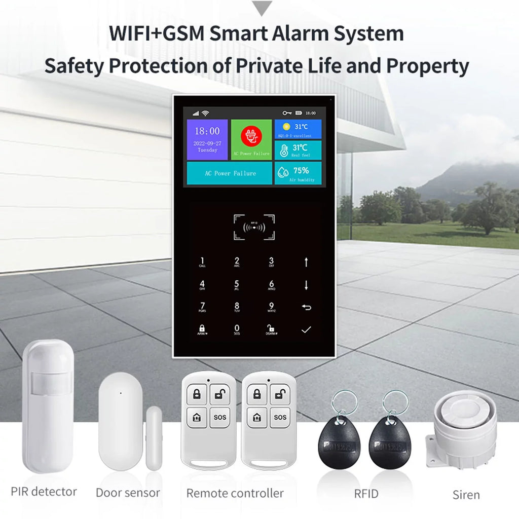 GoolRC All Touch USB Screen Wireless WIFI GSM RFID Burglar System Smart Home DIY APP Smart Life