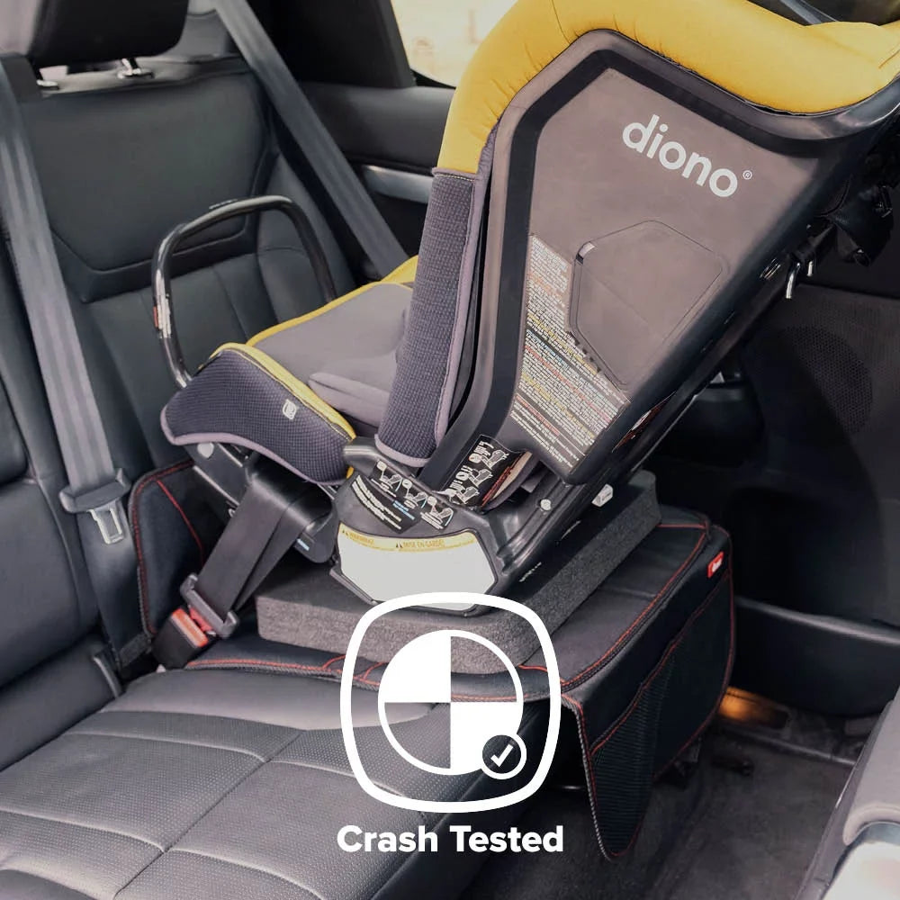 Diono Super Mat 2 Pack Car Seat Protector, Crash Tested, Water Resistant, Black