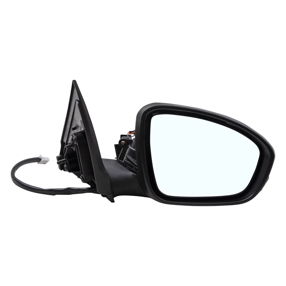 Brock Aftermarket Replacement Passenger Right Power Mirror With Heat-Signal-Camera Finish To Match Black Compatible With 2020-2021 Nissan Sentra