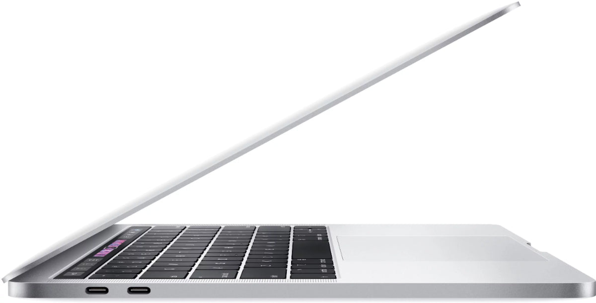 Apple MacBook Pro 13-inch (i5 1.4GHz, 128GB SSD) (Mid 2019, MUHQ2LL/A) - Silver Bundle with Black Zipper Sleeve + Laptop Starter Kit + Cleaning Kit (Refurbished)