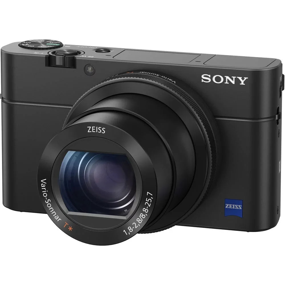 Sony Cyber-shot DSC-RX100 IV Camera DSCRX100M4/B With Soft Bag, 64GB Memory Card, Card Reader , Plus Essential Accessories