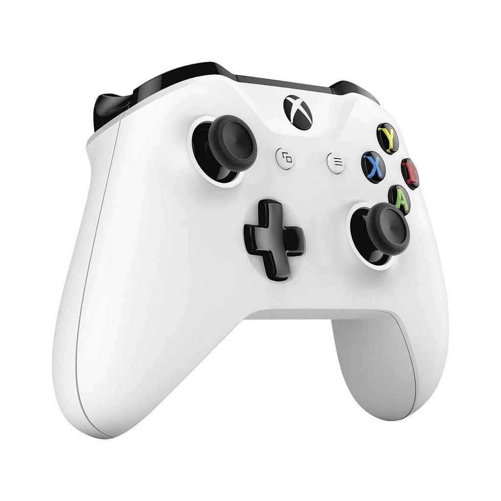 Microsoft Xbox One X 1TB, 4K Ultra HD White with BOLT AXTION Cleaning Kit Headset Bundle Like New