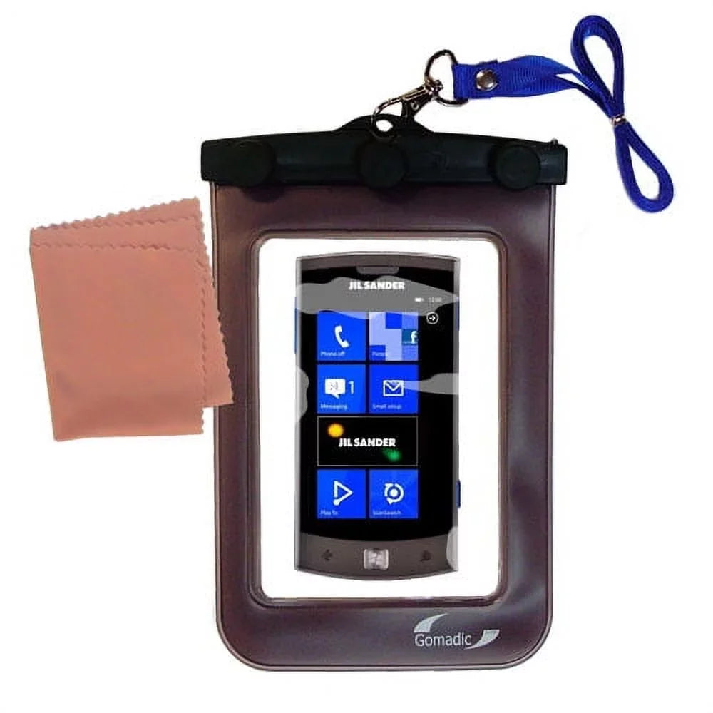 Gomadic Clean and Dry Waterproof Protective Case Suitablefor the LG Jil Sander to use Underwater