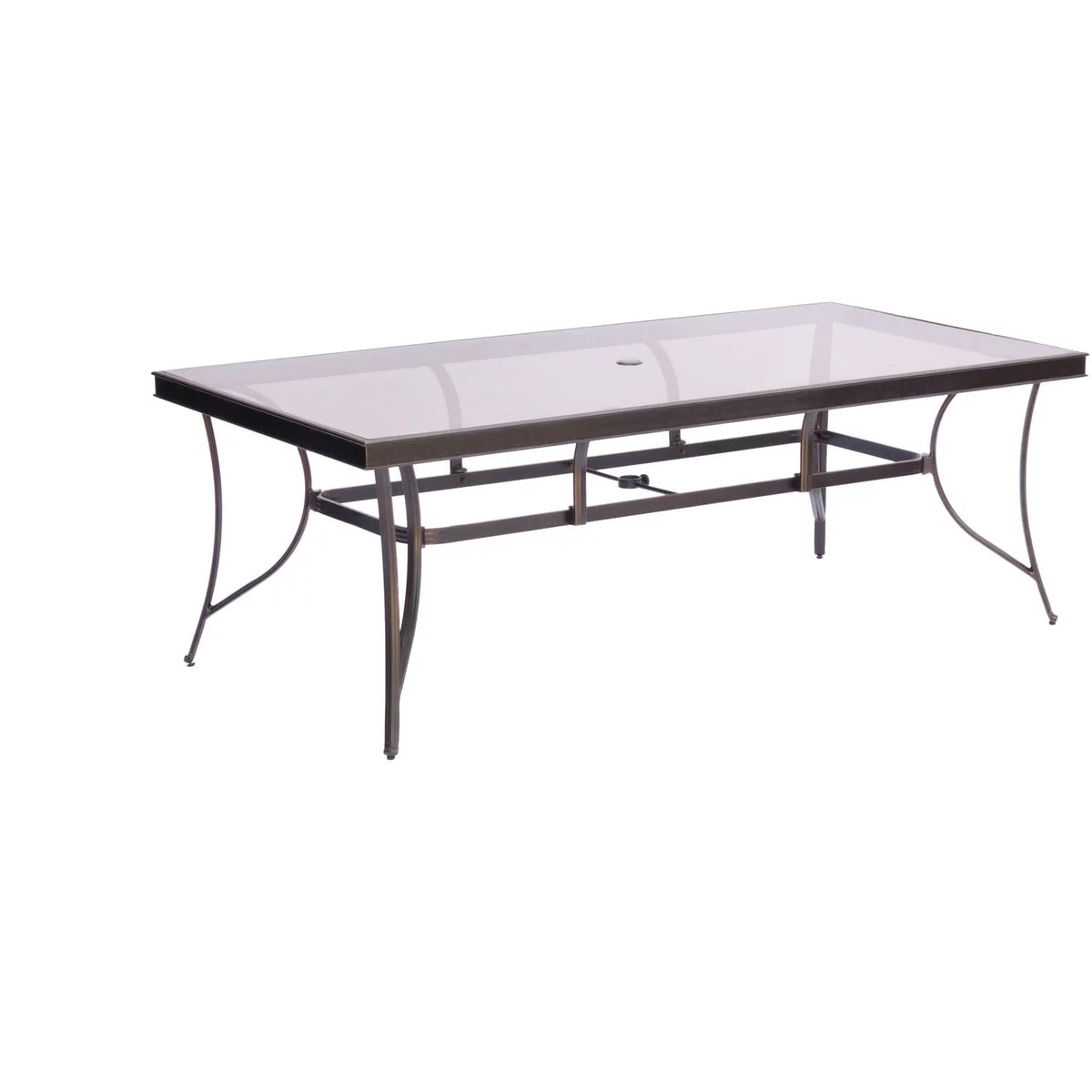 Cambridge Seasons 9-Piece Dining Set in Blue with Extra Large Glass-Top Dining Table