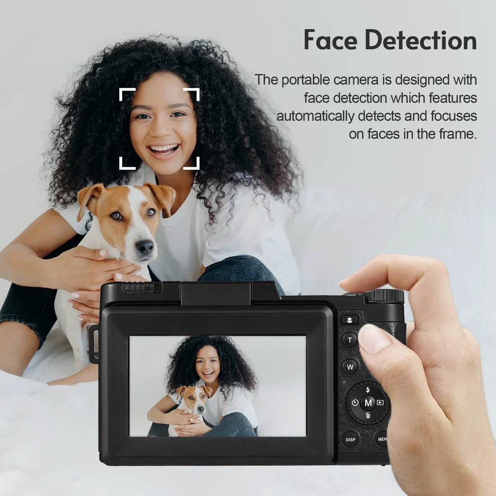 Andoer-2 Digital camera,TFT Rotatable Screen Rotatable Screen 48MP 16X Support 3.0-inch TFT Rotatable 2pcs Batteries Screen 48MP 4K Camera 3.0-inch TFT Portable Camera 3.0-inch 48MP 4K dsfen