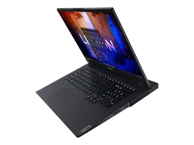 Lenovo Legion 5 17ACH6H 82JY - 180-degree hinge design - AMD Ryzen 7 5800H / 3.2 GHz - Win 11 Home - GF RTX 3060 - 16 GB RAM - 256 GB SSD NVMe - 17.3" IPS 1920 x 1080 (Full HD) @ 144 Hz - Wi-Fi 6 - phantom blue (top), shadow black (bottom) - kbd: US