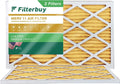 Filterbuy 13x21.5x1 MERV 11 Pleated HVAC AC Furnace Air Filters (2-Pack)