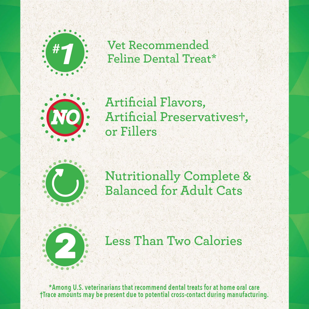 Feline Greenies Dental Natural Cat Treats, Savory Salmon Flavor, 21 oz. Tub
