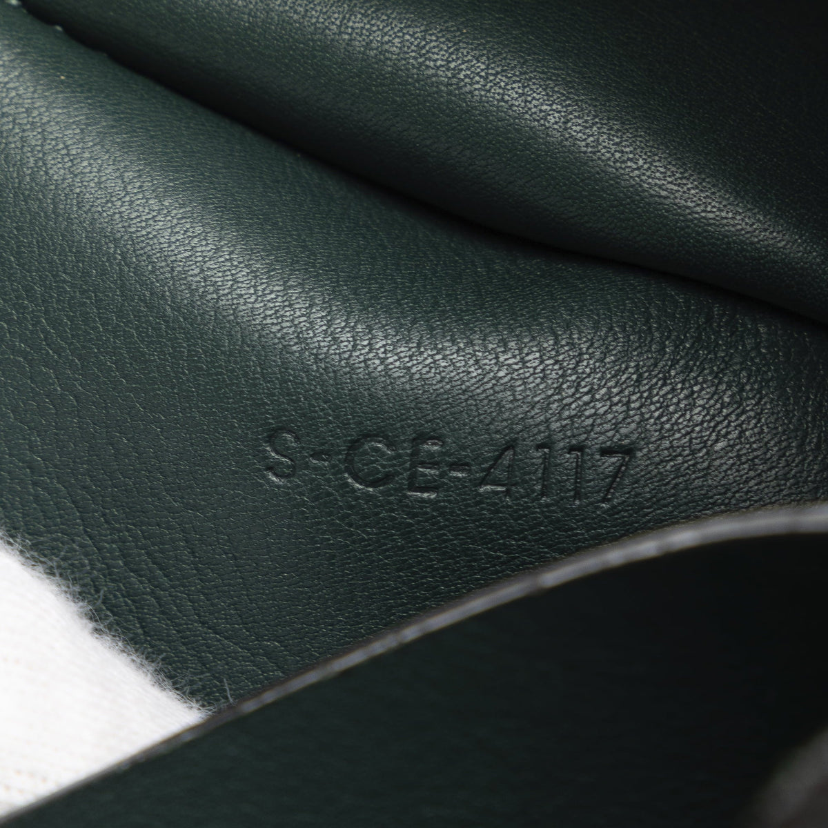 Pre-Owned Authenticated Celine Big Bag Bucket Calf Leather Green Bucket Bag DrawstringBag Unisex (Good)