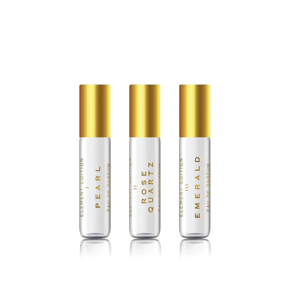 Element Edition Women's Perfume - 3pc Rollerball Gift Set, 3 X 0.27 oz - with our favorite scents. Featuring Pearl, Rose Quartz, and Emerald - Tru Fragrance & Beauty