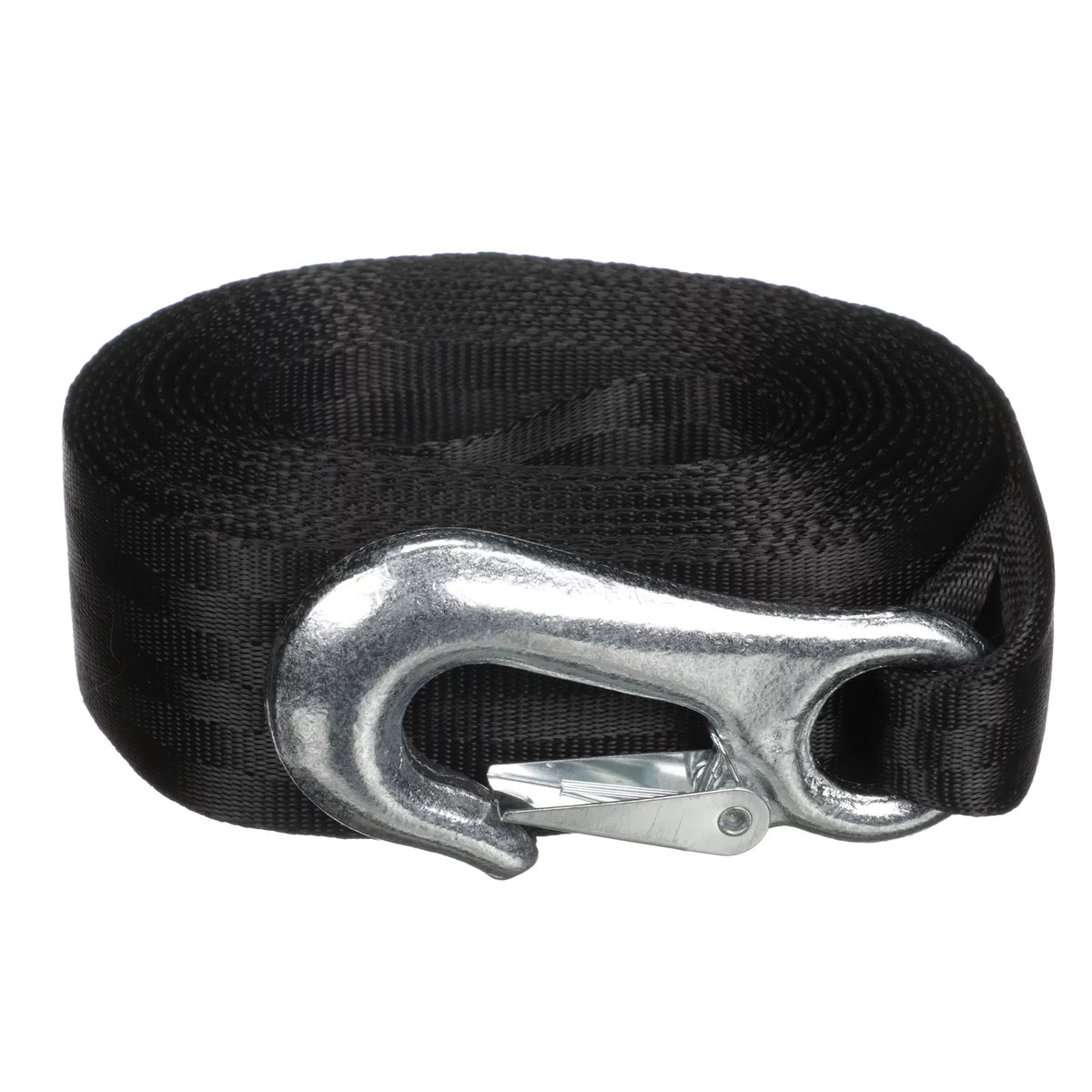 Attwood 11147-7 Trailer Winch Strap, Sewn-Loop End, 20 Feet Long, Rated for Winches Up to 2,000 Pounds, Forged Steel Snap Hook