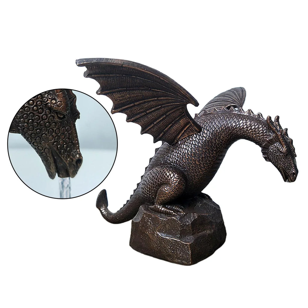 Creative fountain Dragon Statue Decorative Outdoor Sculpture, Dragon Shape Waterscape Decoration Garden Decor Sculpture