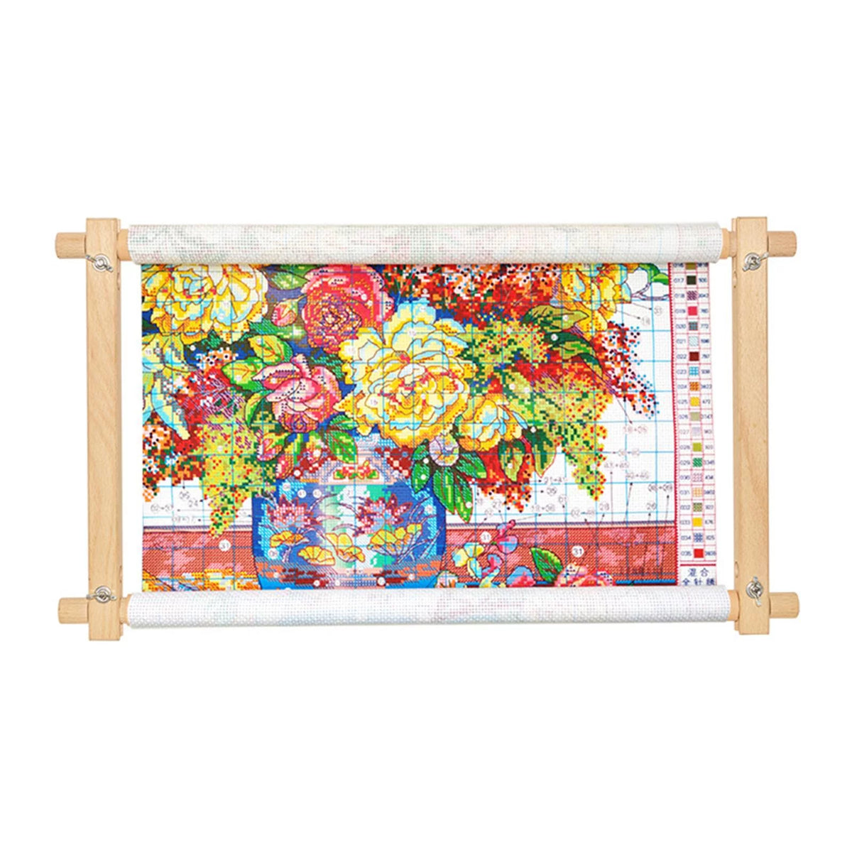 Tapestry Scroll Universal Embroidery Needlework Frame Holder Cross Stitch DIY Sewing Hoop for Coat