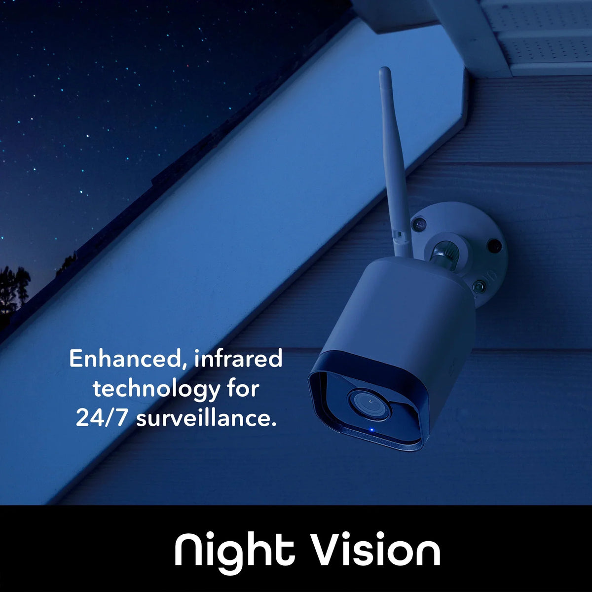 Geeni Hawk 3 1080p HD Smart WiFi Security Camera, Outdoor IP66 Weatherproof, 2-Pack (Supports Only 2.4GHz Wi-Fi)