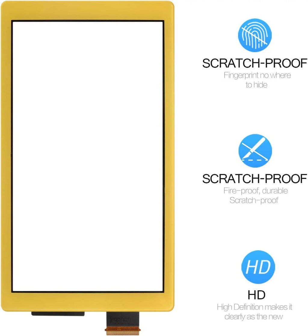 for Nintendo Switch Lite Only Touch Screen Digitizer ï¼ŒFront Touch Panel Replacement Parts Repair Set with Free
