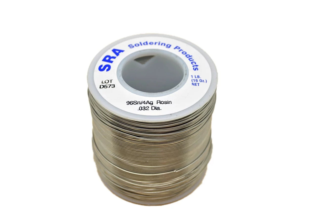 Lead Free Rosin Flux Core Silver Solder, 96/4 .031-Inch, 1-Pound Spool