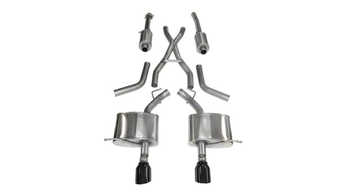 Corsa 11-14 Dodge Durango 5.7L V8 Black Sport Dual Rear Cat-Back Exhaust Fits select: 2013-2023 DODGE DURANGO R/T, 2011-2012 DODGE DURANGO CITADEL