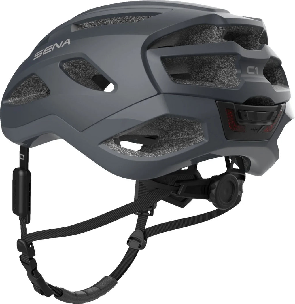 SENA C1 Smart MTB Mountain Bike Helmet Matte Gray MD