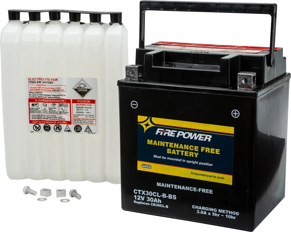 Fire Power Maintenance Free Battery CTX30CL-B-BS Compatible With Sea-Doo GTX LTD iS 215 2014