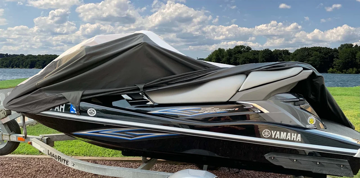 SUPER HEAVY-DUTY PWC 600D JET SKI Cover Compatible for Sea Doo Sea-Doo Bombardier GTX 4-Tec 2002-2006